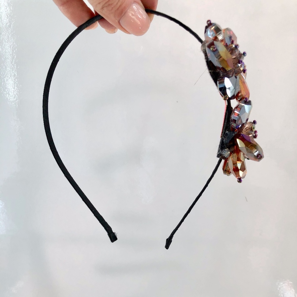 Cara New York Jewel Encrusted Skinny Head Band